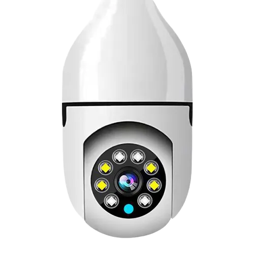 ¿Qué mini cámara espía elegir para vigilar a la niñera o personal del hogar? 4 | Latino Seguridad Foco cámara espía 360 WiFi Full HD 1080p