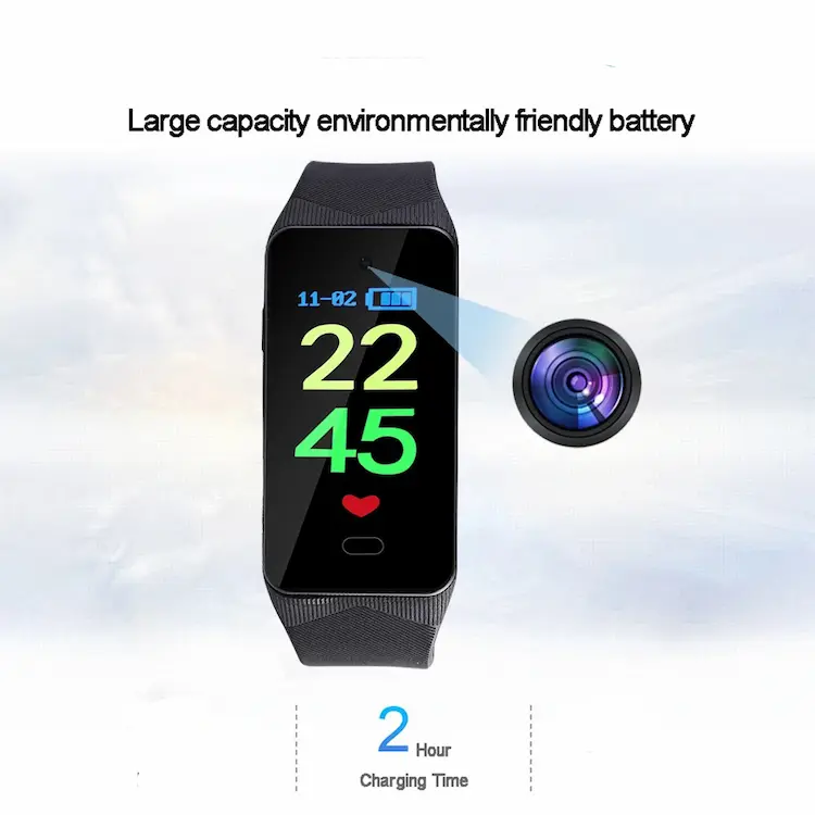 Increíble Reloj Espía Profesional Full HD 1080p - Cámara Invisible 4 | Latino Seguridad Reloj Espía con cámara oculta correa de goma