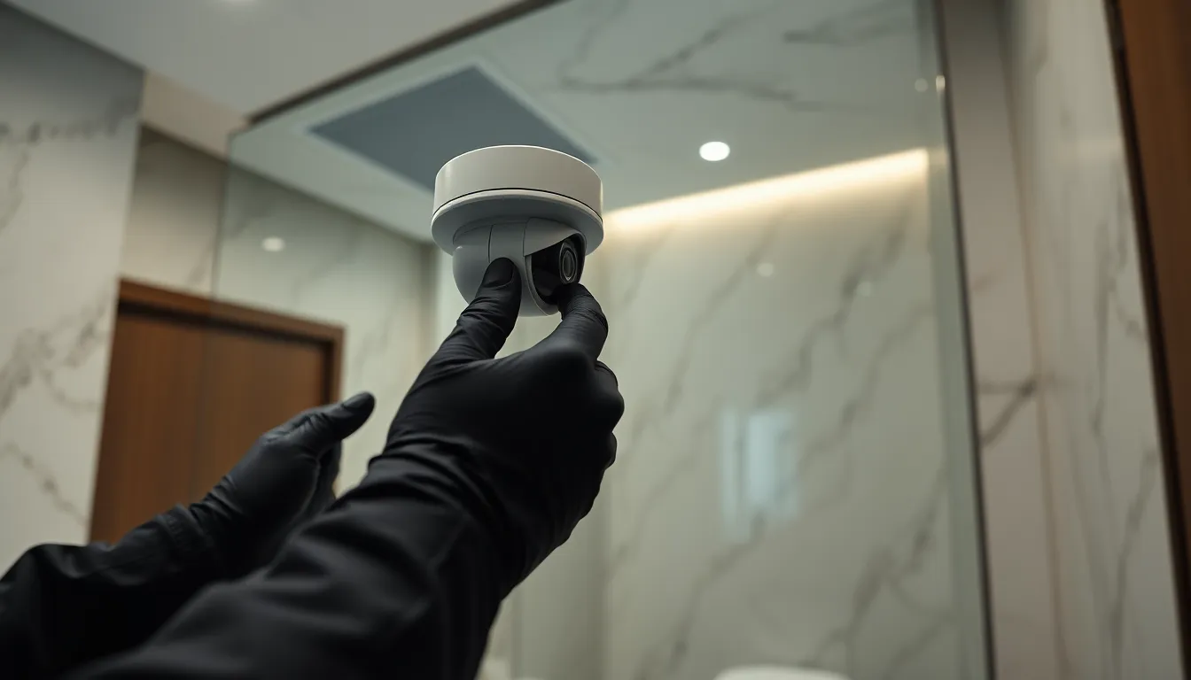 Cámaras Ocultas en Baños: Riesgos, Consecuencias Legales y Cómo Detectarlas 2 | Latino Seguridad como poner una camara espia en el baño