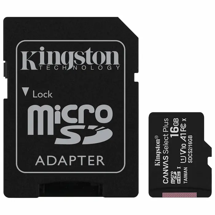 Memoria MicroSD 16GB Para Cámara Espía Kingston | Latino Seguridad