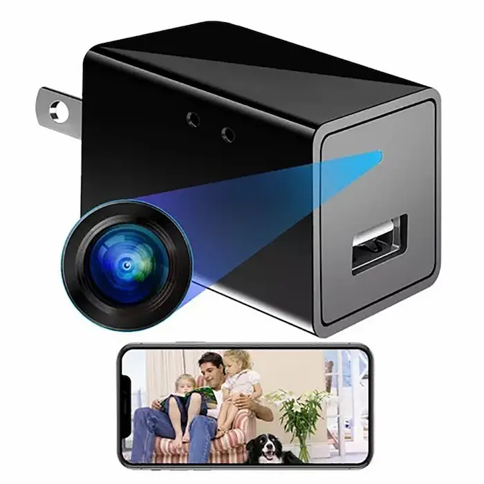 Mini Cámara Cargador De Pared Con WIFI – Full HD | Latino Seguridad