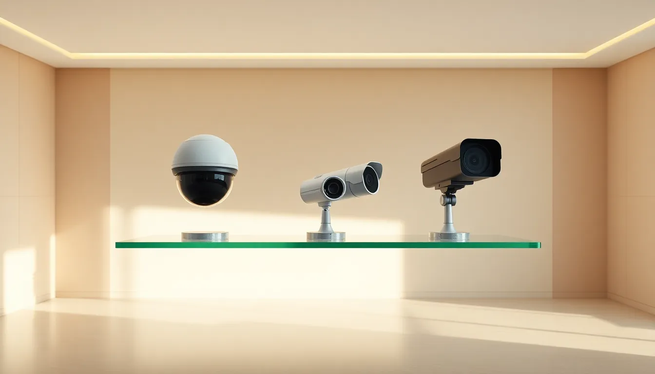 tipos de cámaras de vigilancia interiores